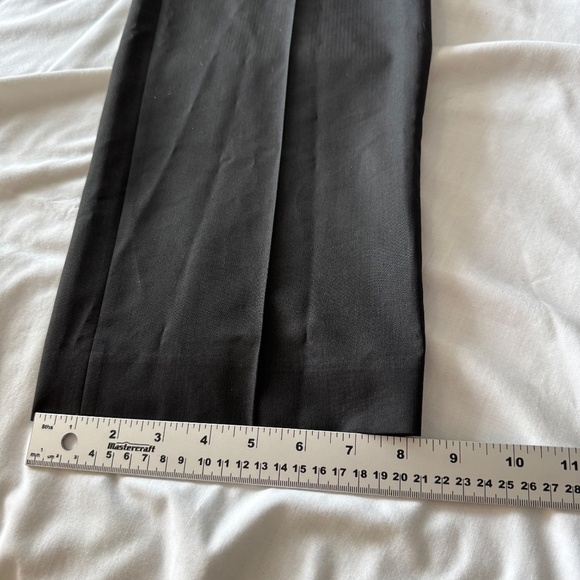 Haggar Men's Chino Casual Dress Pant Black Size Tag: 32x32 Flat‎ Front Trouser - Picture 12 of 14